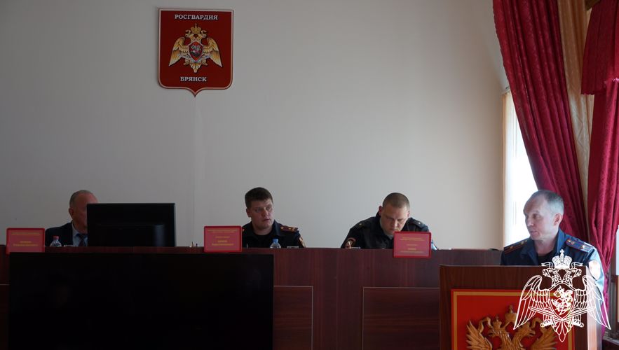 Координационный совет по взаимодействию с частными охранными организациями состоялся в Управлении Росгвардии по Брянской области