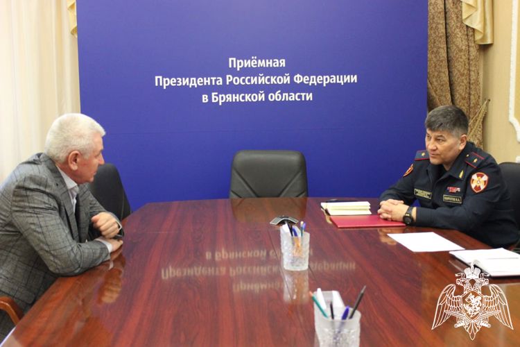 Начальник Управления Росгвардии по Брянской области провёл личный приём граждан