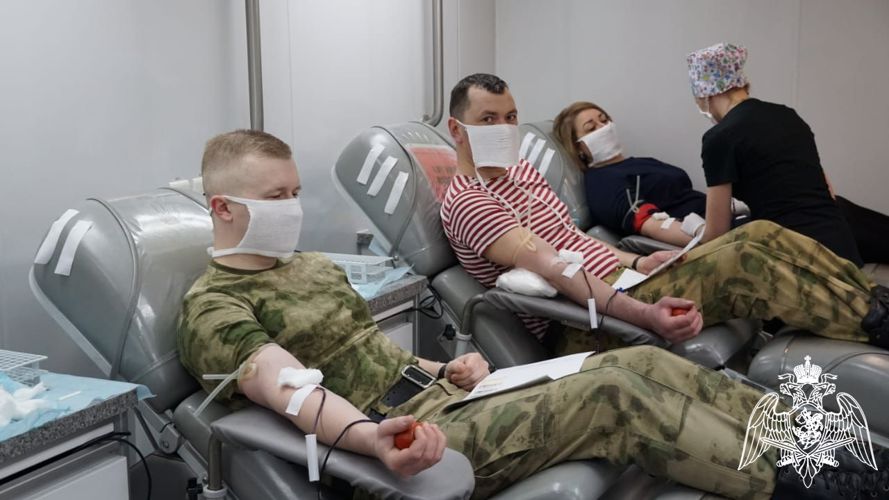 В Центральном округе Росгвардии проходит масштабная акция к Национальному дню донора