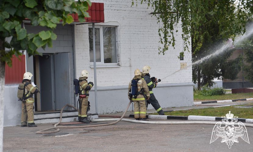 В Управлении Росгвардии  по Брянской области пожарно-тактические занятия