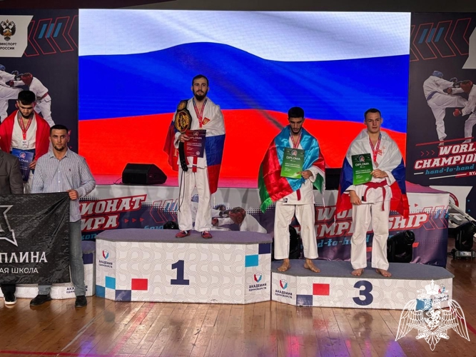 В Рязани военнослужащий Росгвардии стал бронзовым призером чемпионата мира по рукопашному бою