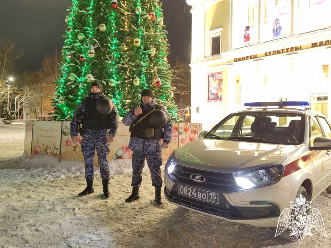 Брянские росгвардейцы обеспечили правопорядок и общественную безопасность в новогоднюю ночь