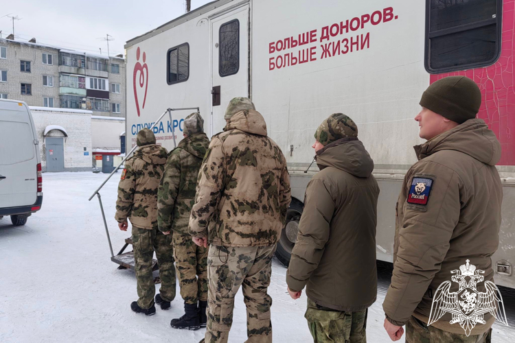 Донорская акция Росгвардии «От сердца к сердцу» прошла в Брянске